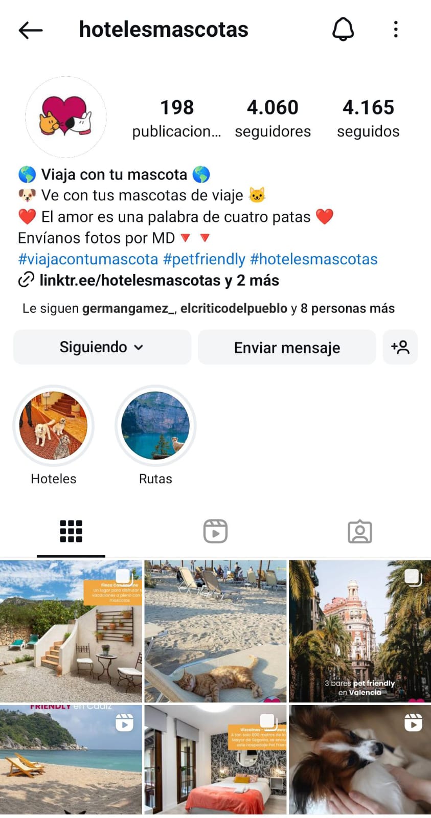 Instagram hotelesmascotas.com